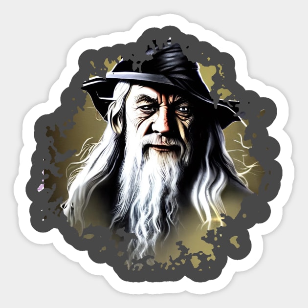 Lord of the rings (Gandalf) Sticker by Pixy Official